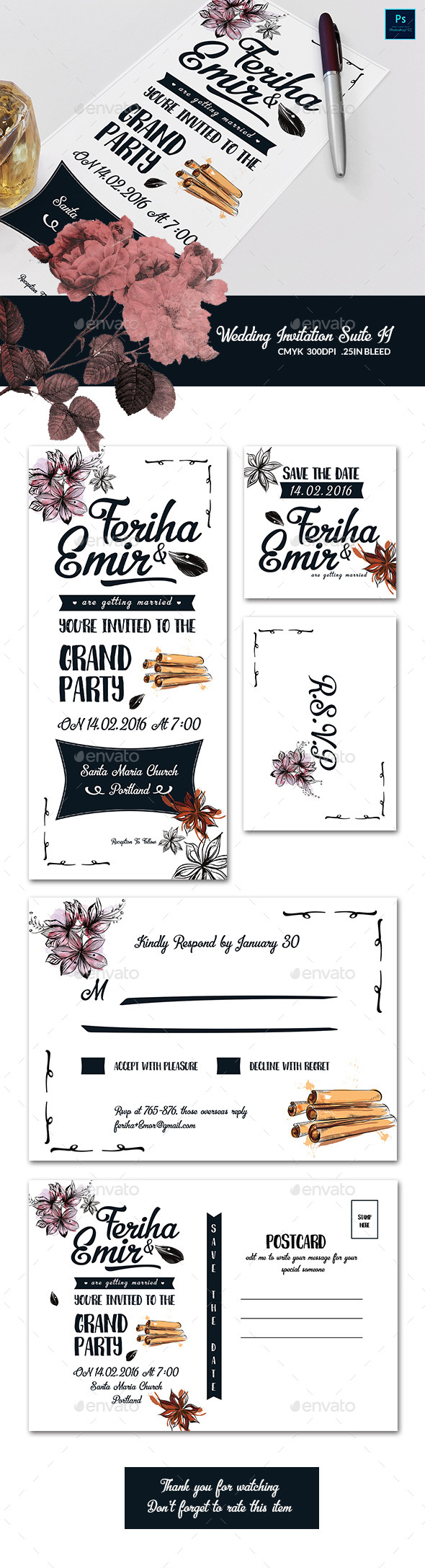 Wedding Invitation Suite II