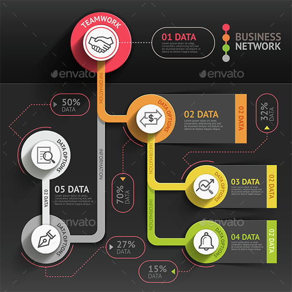 Business Marketing Infographics Template.