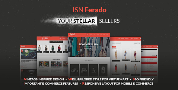 JSN Ferado - Stellar Joomla! e-Commerce Templates