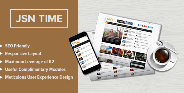 JSN Time - Crucial UX News Template for Joomla