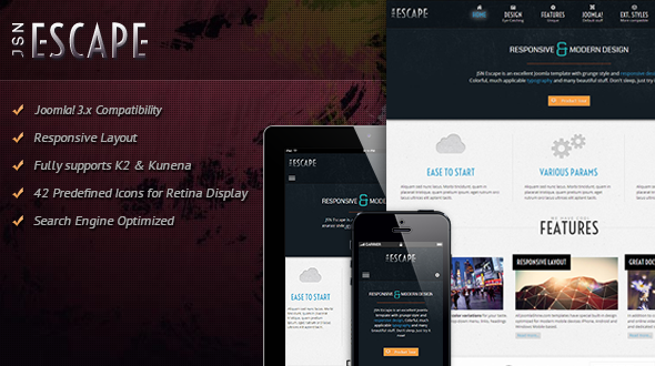 JSN Escape - Responsive Joomla Multipurpose Theme