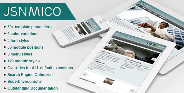 JSN Mico - Responsive Joomla Portfolio Template