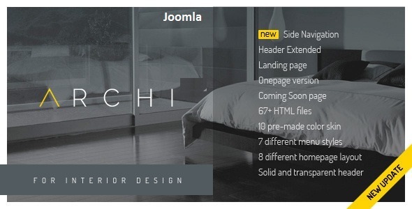 Archi - Premium Interior Design Joomla Template
