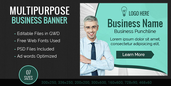 GWD | Multipurpose Business Banners - 7 Sizes