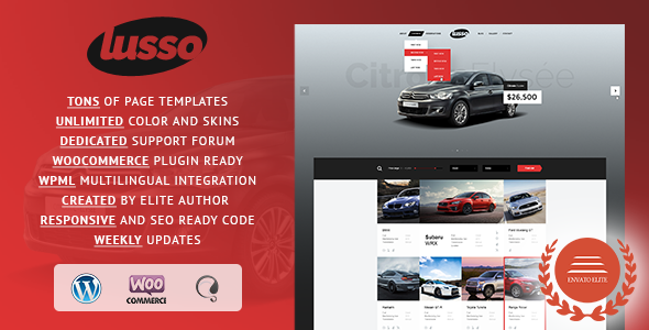 Lusso Car Rental WordPress Theme