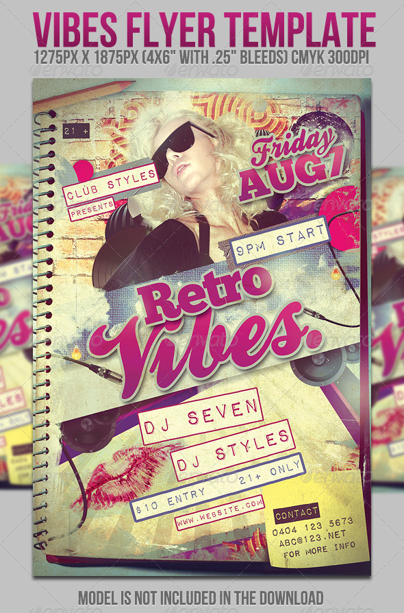 Vibes Flyer Template - Clubs & Parties Events