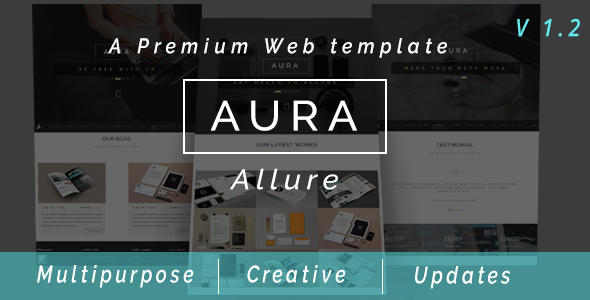 Aura Allure - Multipurpose Premium Muse Web Template