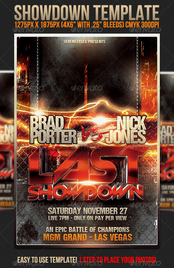 Showdown Flyer Template - Sports Events