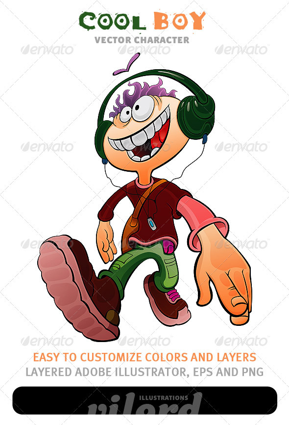 Cool Boy Mascot Cool Boy Mascot