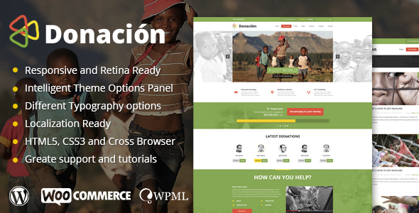 Donation Responsive WordPress Theme