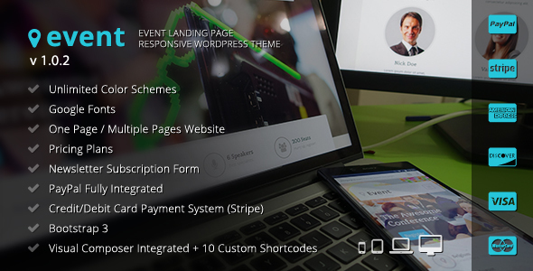 Event - WordPress Landing Page Theme
