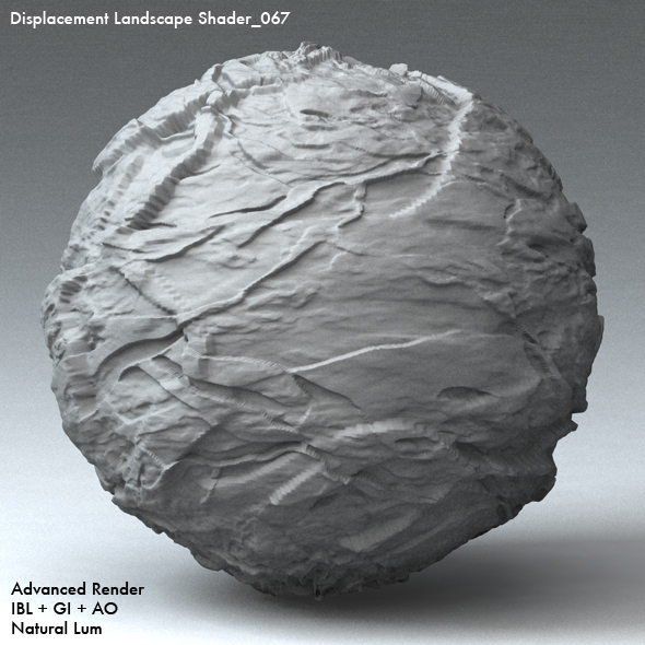 Displacement Landscape Shader_067 - 3DOcean Item for Sale