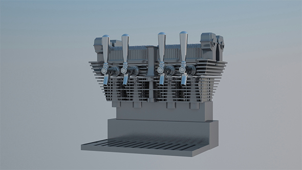 Engine Beer Pump - 3DOcean Item for Sale