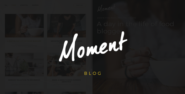 Moment - Creative WordPress Blog Theme