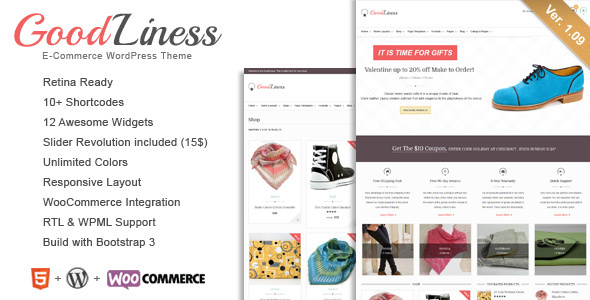 GoodLiness - Retina Responsive WooCommerce Theme