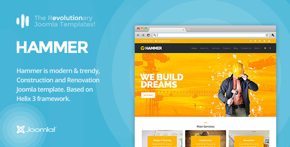 IT Hammer - Construction, Building Business, Renovation, Industry Joomla Template