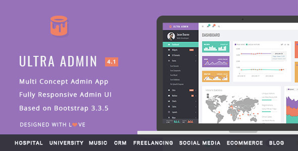 Ultra Admin - Multi Concept Admin Web App with Bootstrap