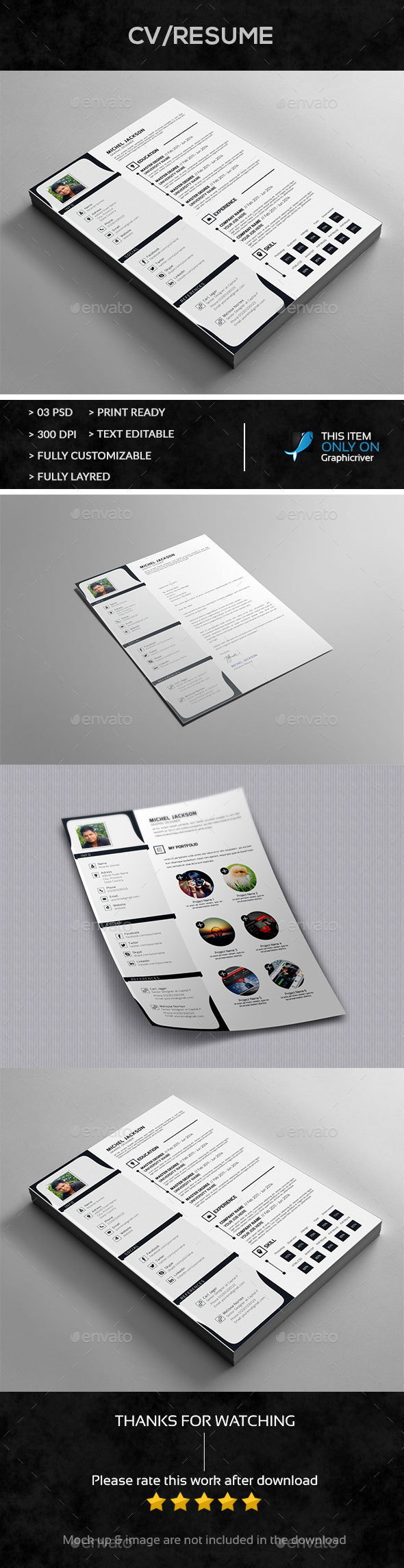 Resume+Cover Letter+Portfolio Design