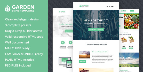 Garden - Responsive Email Templates + Builder