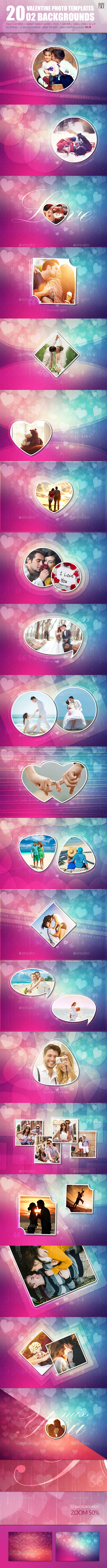 20 Valentine Photo Templates - Vol.03