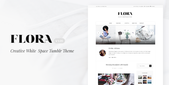 Flora | Responsive Tumblr Theme