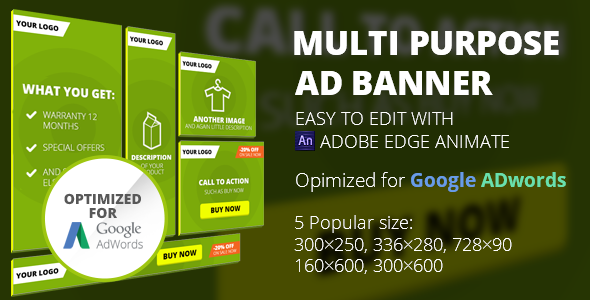 HTML5 Animated Banner Templates | Edge Animate - CodeCanyon Item for Sale