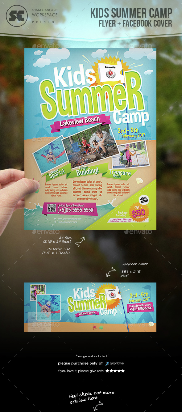 Kids Summer Camp Flyer