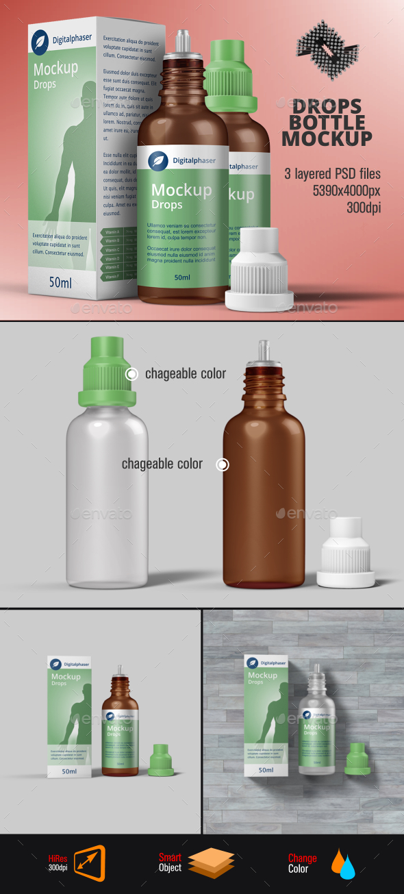 Dropper Bottle Mockup