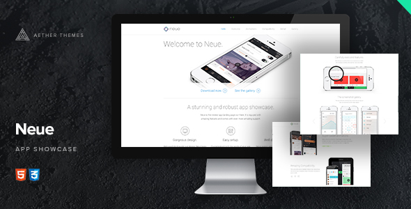 Neue - App Landing Page