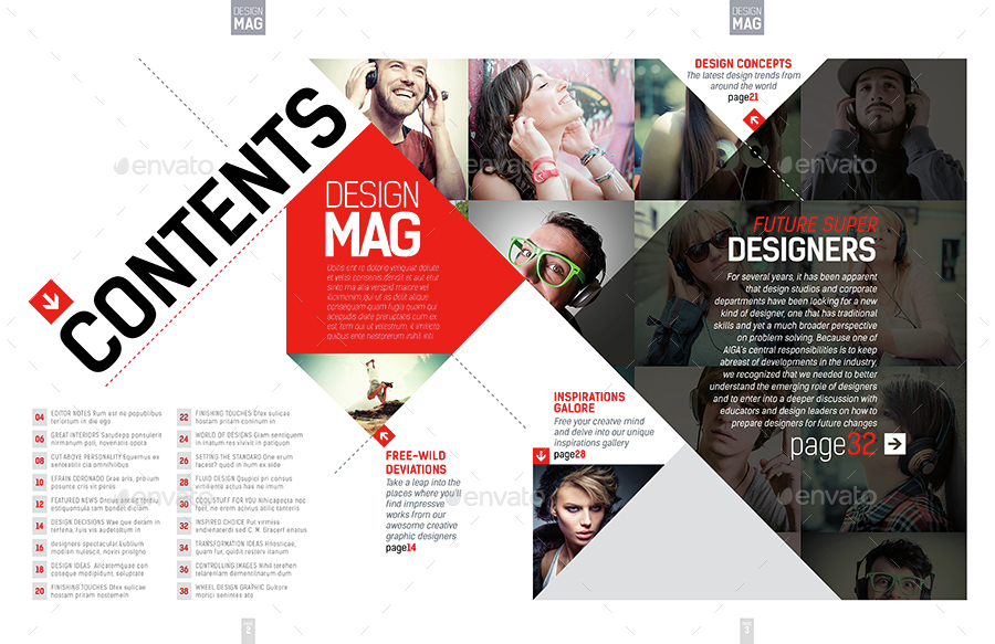 Magazine Template Indesign 40 Page Layout V7 By Boxedcreative Graphicriver Indesign Page Layout Templates