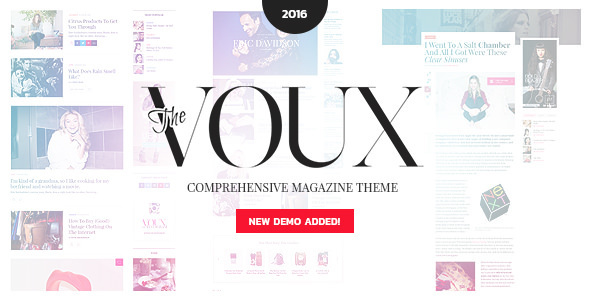 The Voux - A Comprehensive Magazine Theme