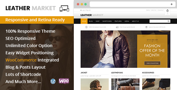 Leather Market - WooCommerce Responsive Theme