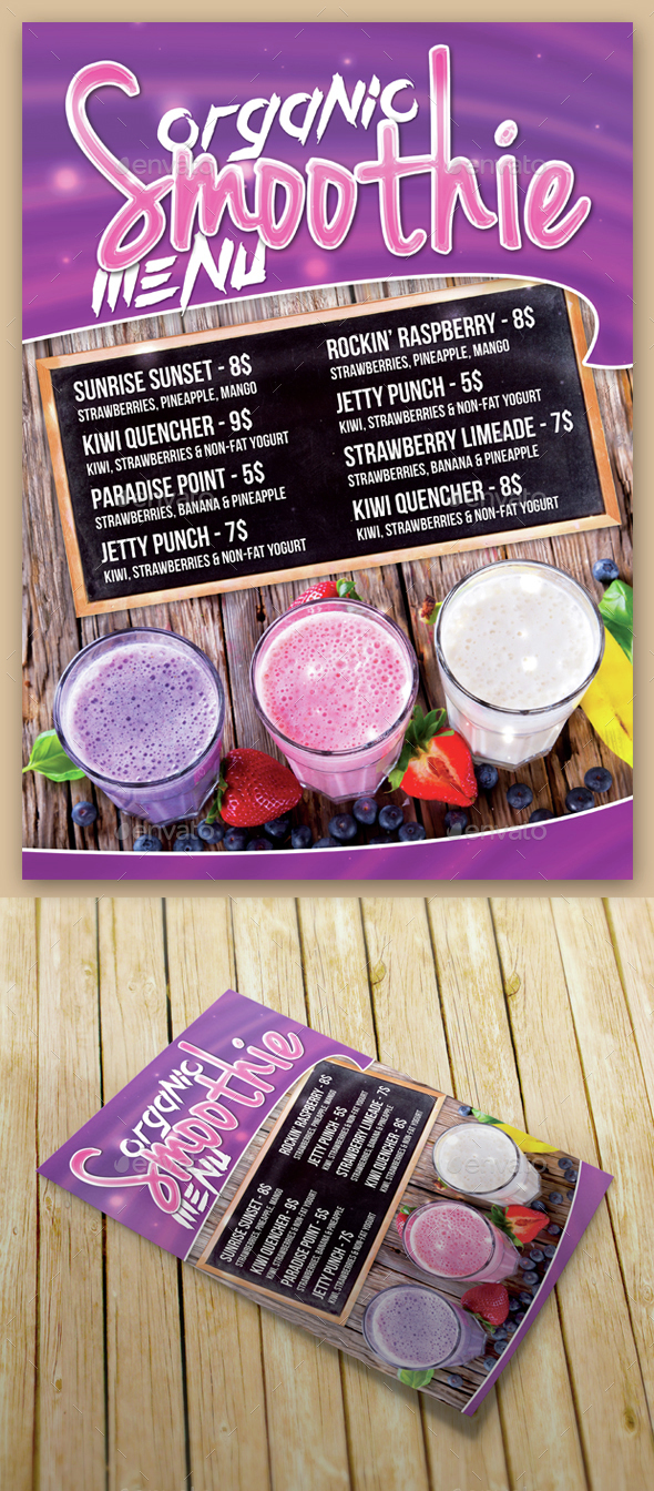 Smoothie Menu