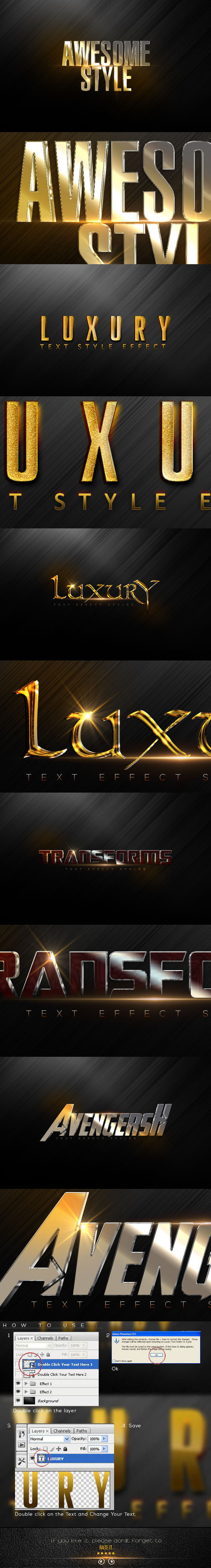 Luxury Text Styles V7