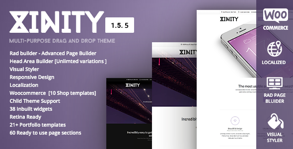 Xinity - Multi-Purpose Drag and Drop Theme
