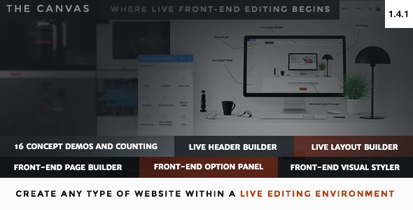 The Canvas - Multi-Purpose Live Editing Theme