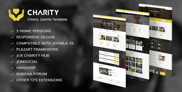 Charity - Nonprofit, Fundraising Joomla Template