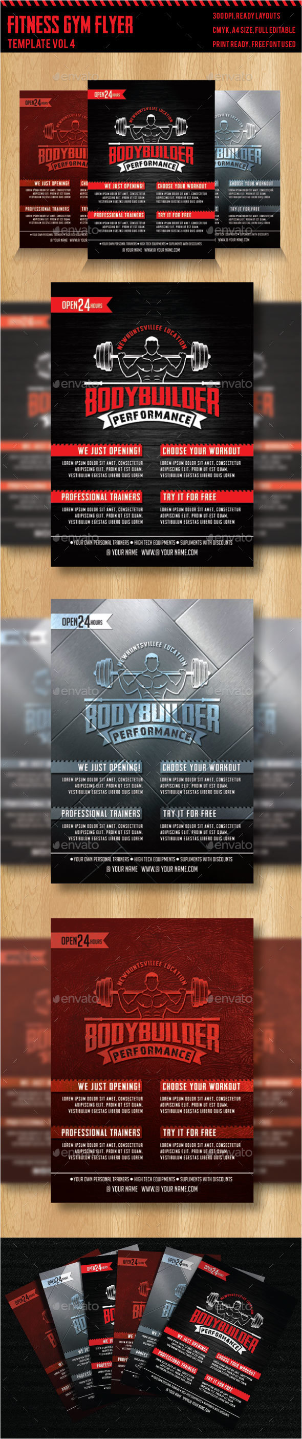 Fitness - Gym Flyer Templates 4