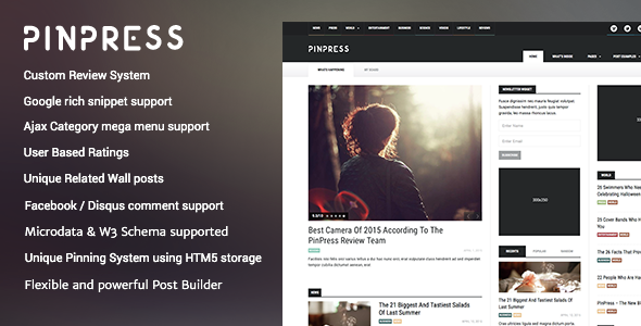 PinPress - The New Blogging Experience