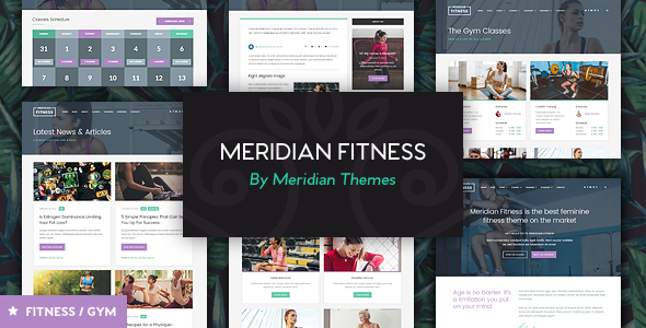 Meridian Fitness - Fitness/Gym WordPress Theme