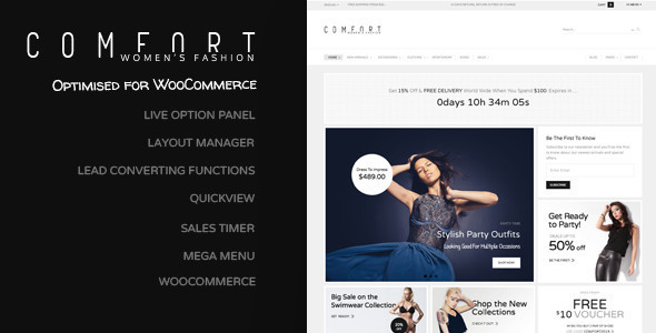 Comfort - Premium WordPress Commerce Theme