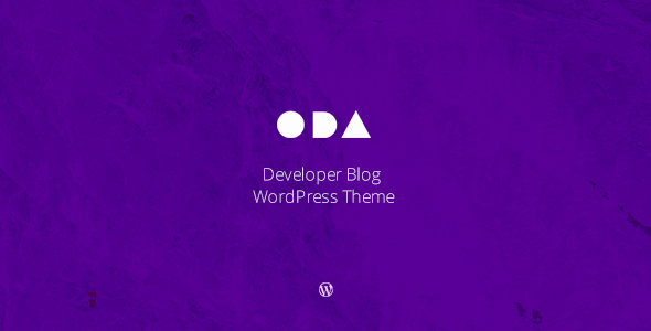 ODA -- Developer's Blog WordPress Theme