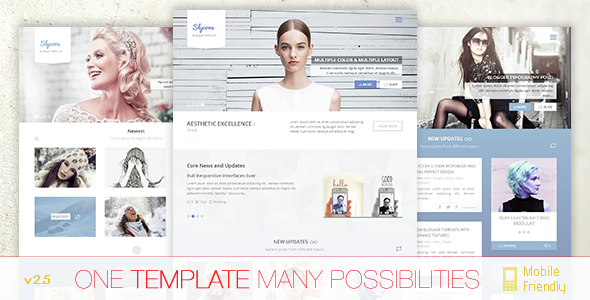 Slycore Responsive Flatstrap Blogger Template