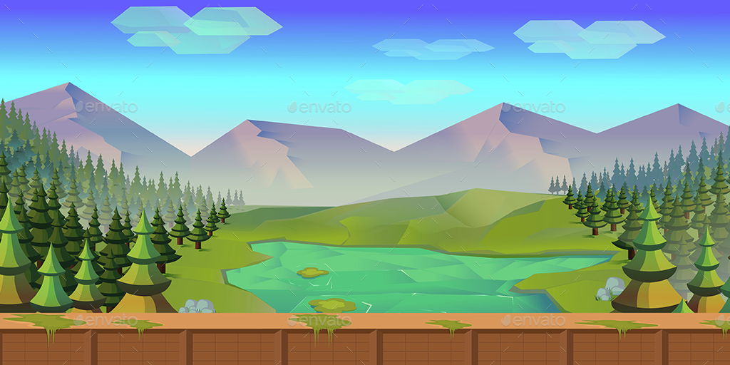 18 Game Backgrounds by VitaliyVill | GraphicRiver