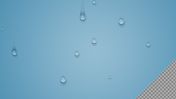 Transparent Water Drops Movement - V2 - 1