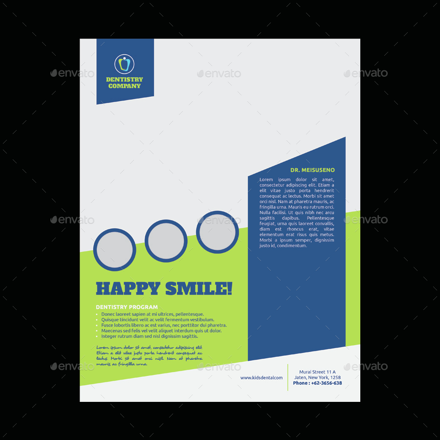 font ubuntu handwriting GraphicRiver Flyer Dental  Kids by  meisuseno