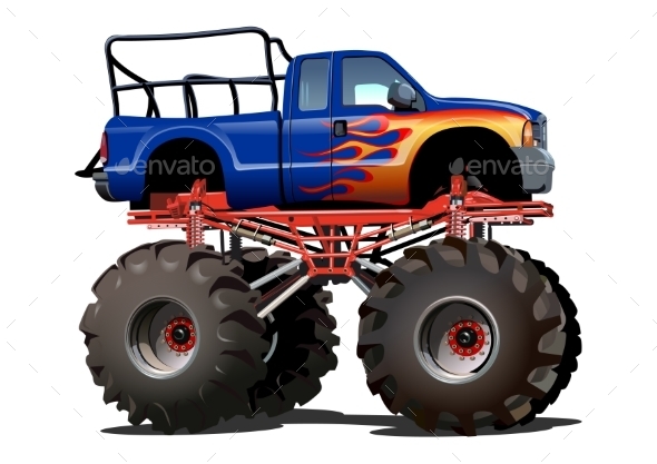 Cartoon Monster Truck