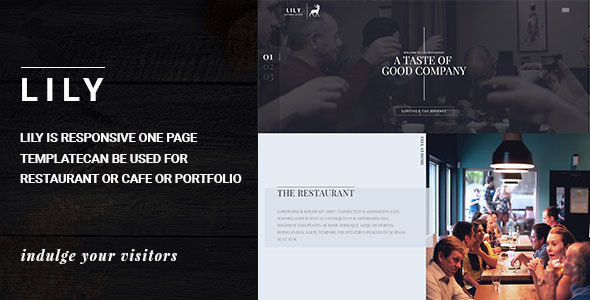 Lily | Responsive One Page Restaurant