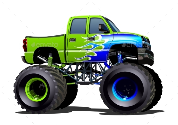 Cartoon Monster Truck