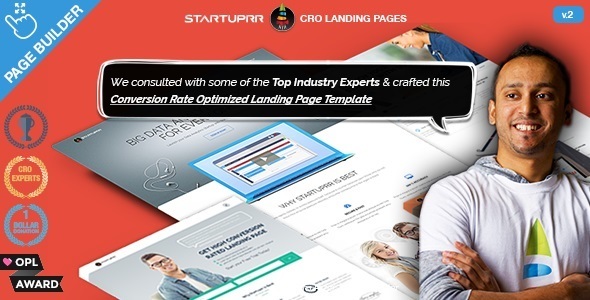 Startuprr - Conversion Optimize Landing Page Template with Page Builder